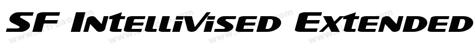 SF Intellivised Extended Italic字体转换